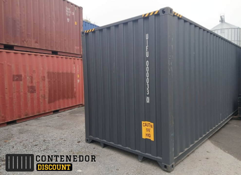 CONTENEDOR MARÍTIMO 40 PIES / HIGH CUBE / ANTRACITA RAL7016