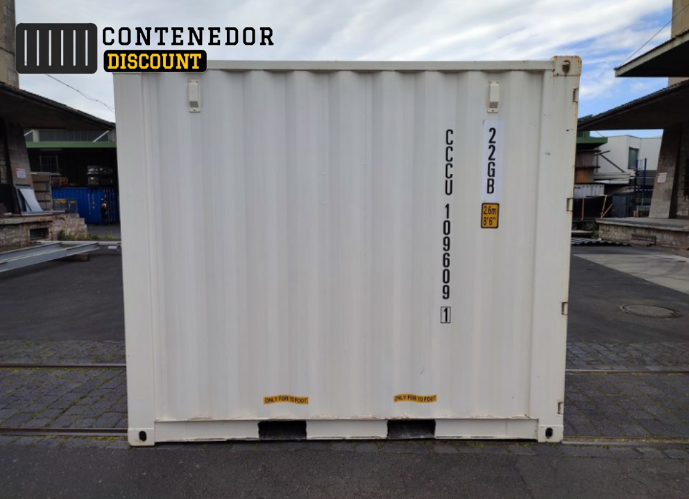 CONTENEDOR MARÍTIMO 10 PIES / HIGH CUBE / NUEVO / RAL9010
