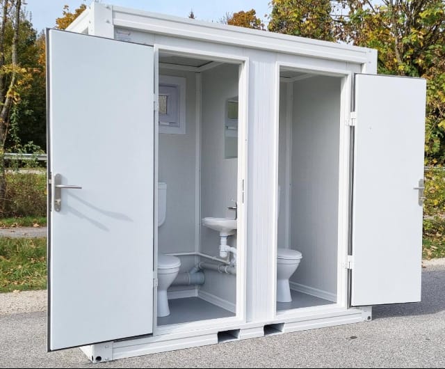 CONTENEDOR SANITARIO / WC / CON CABINA DOBLE
