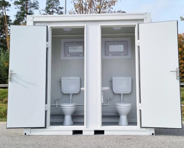 CONTENEDOR SANITARIO / WC / CON CABINA DOBLE
