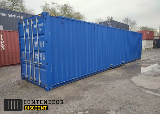 CONTENEDOR MARÍTIMO 40 PIES / HIGH CUBE / NUEVO /  AZUL RAL5010