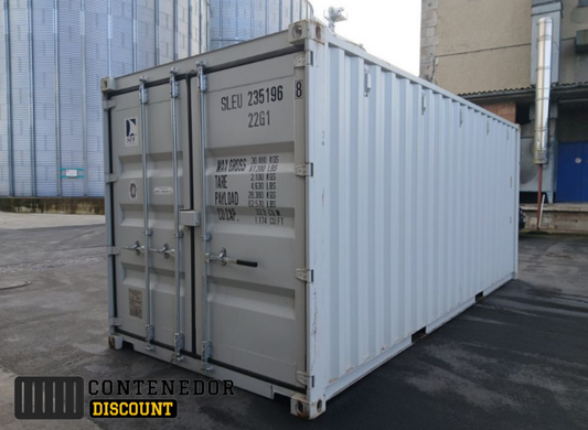 CONTENEDOR MARÍTIMO 20 PIES RAL9010 / NUEVO
