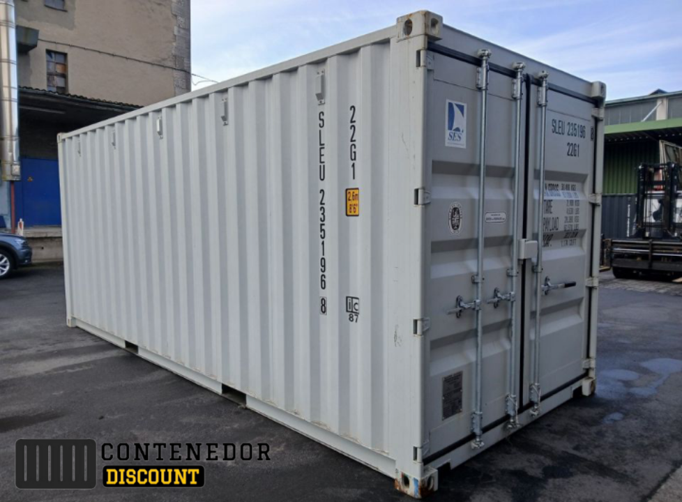 CONTENEDOR MARÍTIMO 20 PIES RAL9010 / NUEVO